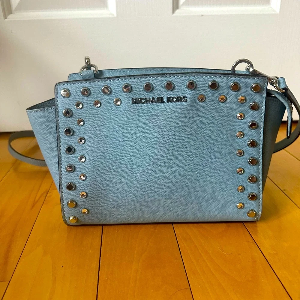Michael Kors Selma Stud/Crystal Crossbody - Picture 6 of 15
